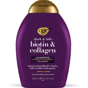 OGX Thick & Full+ Biotin & Collagen pH Balanced Shampoo 385ml - Image 1