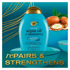 OGX Renewing+ Argan Oil of Morocco pH Balanced Shampoo 385ml - Image 2